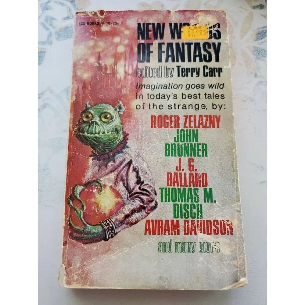 Terry Carr New Worlds of Fantasy Zelazny Ballard Disch Sci Fi Paperback Vintage